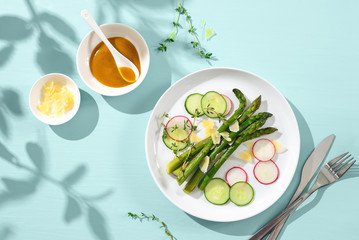 Sunny summer or spring meal eating concept - Powered by Adobe