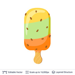 Ice cream refreshing dessert.