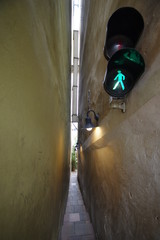 Sehr enger Gasse in Prag