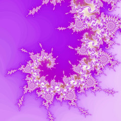 Light purple fractal spiral, digital artwork for creative graphic design