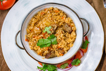 pilaf with beef