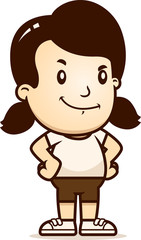 Cartoon Girl Confident