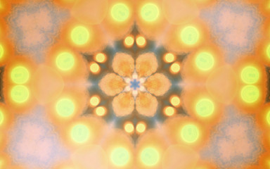 Abstract fractal sunny bokeh, digital artwork for creative graph