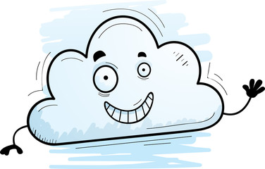 Cartoon Cloud Waving