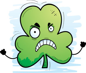 Angry Cartoon Clover