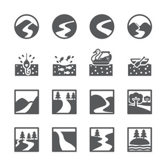 River icon set