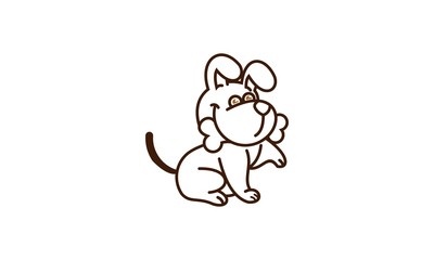 Chocolate Dog Vector 