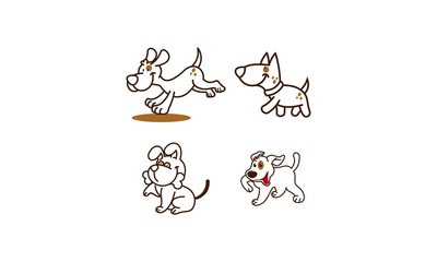 Obraz premium Chocolate Dog Vector 