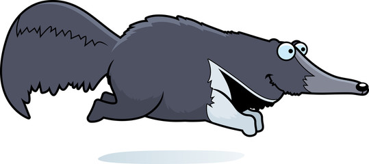 Cartoon Anteater Running