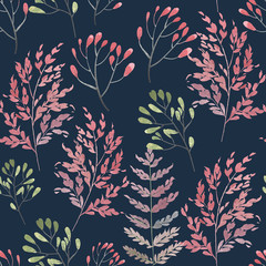 watercolor seamless floral pattern in high resolution for decor background cover texture textures printing textiles wallpaper books web design grass branches