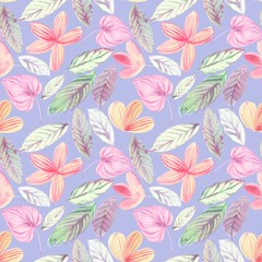 watercolor seamless floral pattern in high resolution for decor background cover texture textures printing textiles wallpaper books web design grass branches