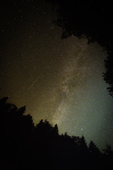 Shooting Star against Milky Way