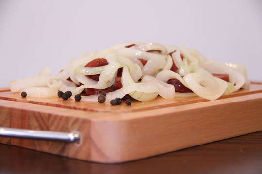 Sausage, pepperoni, onions, S&atilde;o Paulo, Brazil.