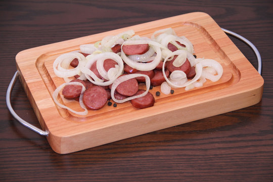 Sausage, pepperoni, onions, S&atilde;o Paulo, Brazil.