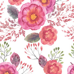 watercolor seamless floral pattern in high resolution for decor background cover texture textures printing textiles wallpaper books web design grass branches