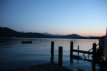 Boot und Steg am W&ouml;rthersee