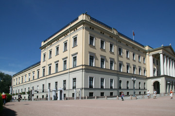 Fototapeta na wymiar Royal Castel in Oslo Norway `s capitol