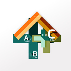 Infographic option banner