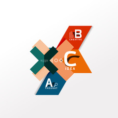 Infographic option banner