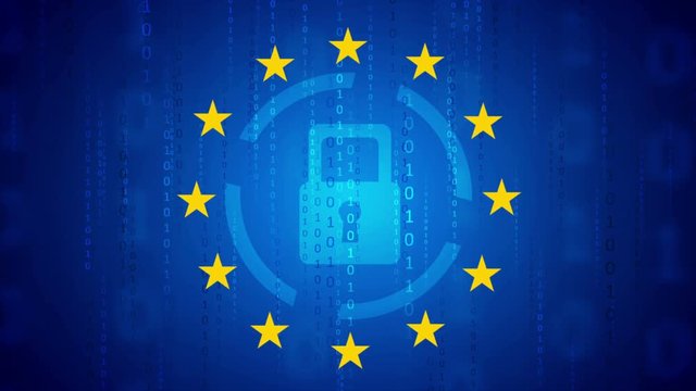 GDPR - General Data Protection Regulation motion background
