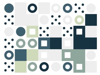 Colored abstract geometric flat pattern background