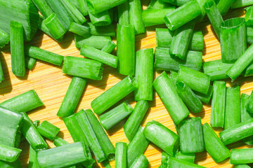 green onion texture