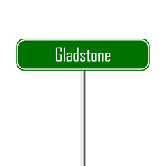 Gladstone Town sign - place-name sign