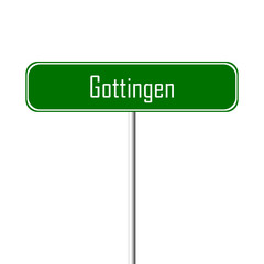 Gottingen Town sign - place-name sign