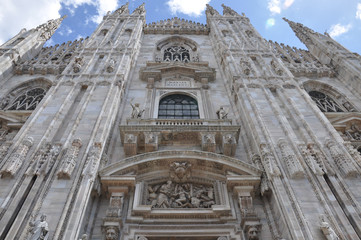 Exterior of Mariae Nascenti Church in Milano, Italy