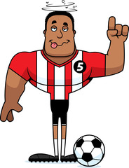 Cartoon Drunk Soccer Player