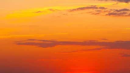 Idyllic shot of sunset by the sea