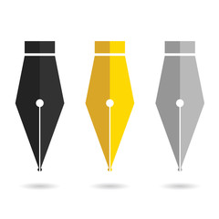 pen icon set illustration