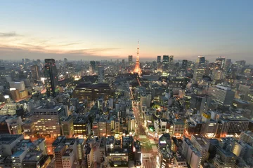 Fotobehang Night view of Tokyo © YourEyesOnly