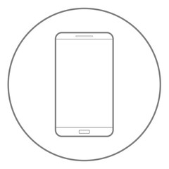 Smart phone icon. Mobile version button. Vector.