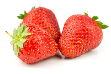 Fresh Strawberry Isolated on White Background