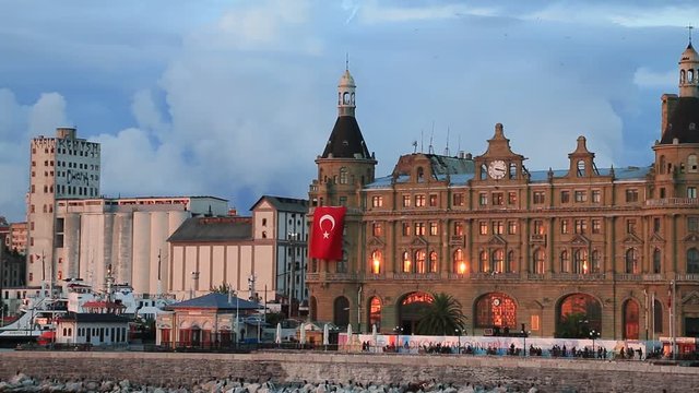 Historical Haydarpasa Train Station In Istanbul