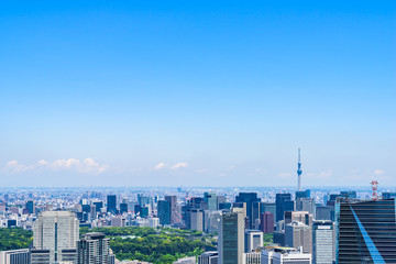 Fototapeta premium 初夏の東京風景 Tokyo city skyline , Japan