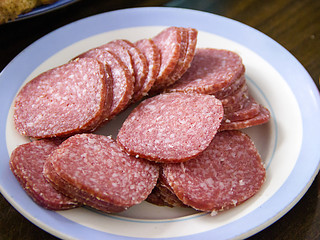 smoked sausage slices