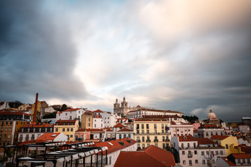 Fototapeta premium Rooftops of Alfama in Lisbon