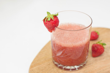 fresh strawberry juice