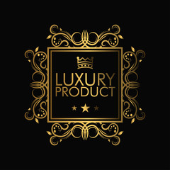 Frame Luxury with Golden Color