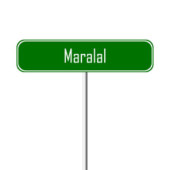 Maralal Town sign - place-name sign