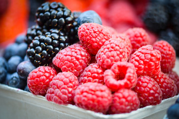 fresh fruits - berries, strawberries, red berries, blueberries, cherry, blackberry