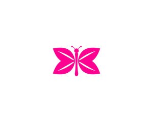 leaf butterfly logo