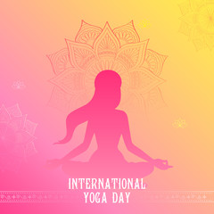 Fototapeta na wymiar International Yoga Day