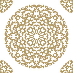 Vintage retro ceramic tile pattern. Vector tile Pattern. Antique retro ceramic tile patter can be used for wallpaper, background, surface textures. EPS 8