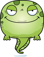 Obraz premium Evil Cartoon Tadpole