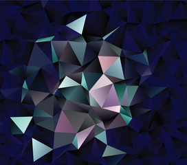 Vector low poly background. Creative abstract template with gradient. Triangular pattern for your design works.