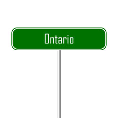 Ontario Town sign - place-name sign