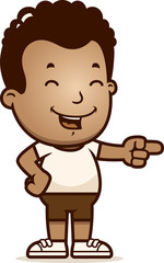 Cartoon Boy Laughing
